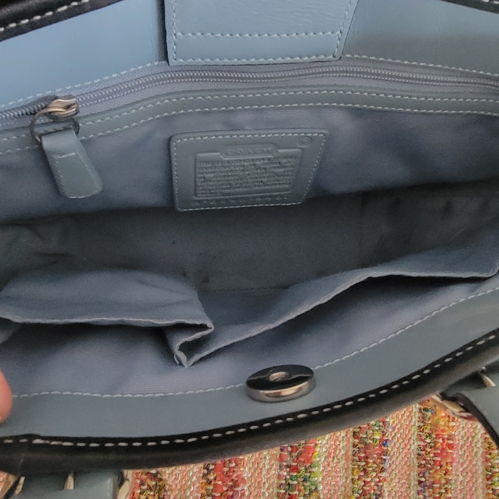 Rare Coach Raffia Handbag - Picture 9 of 12